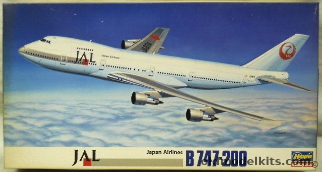 Hasegawa 1/200 Boeing 747-200 - JAL Japan Airlines, Ld12 plastic model kit